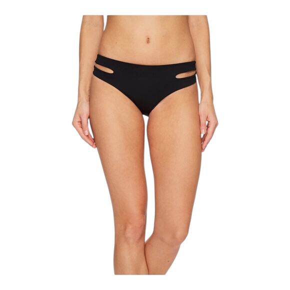 LSpace by Monica Wise Estella Classic Fit Black Bikini Bottom Women's Medium NWT - Picture 1 of 14